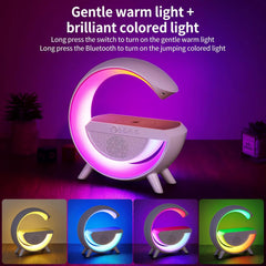 Bluetooth Atmosphere Lamp with Speakers & Wireless Charger