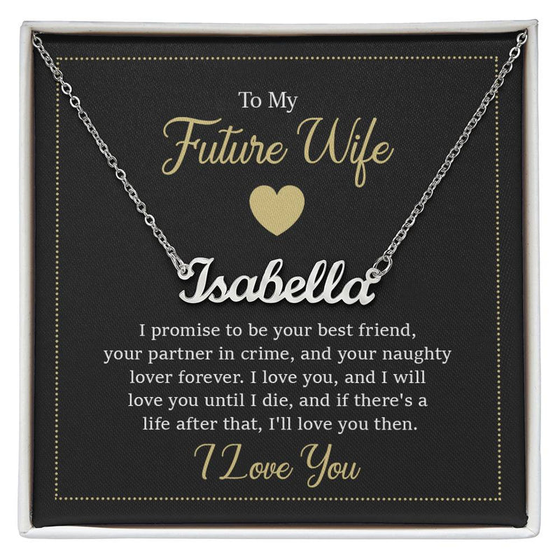 Custom Name Necklace (Future Wife Message)