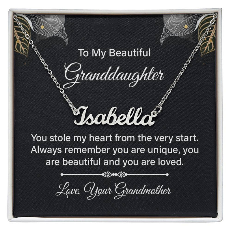Custom Name Necklace (Granddaughter)