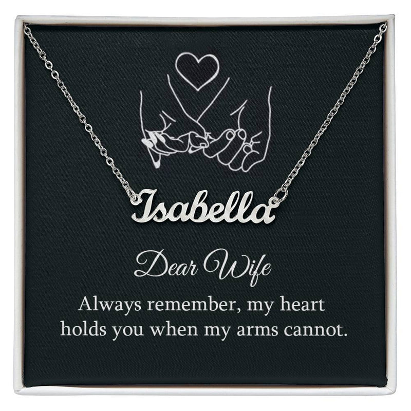 Custom Name Necklace (Wife Message #2)
