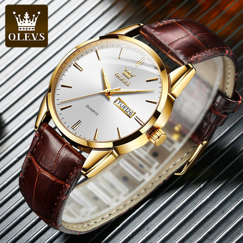 OLEV Luxury Leather Watch