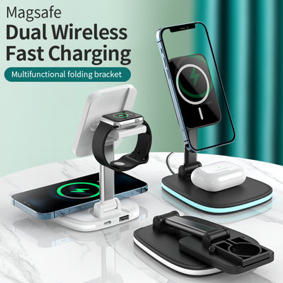 3in1 Magnetic Folding Apple Wireless Charger Dock