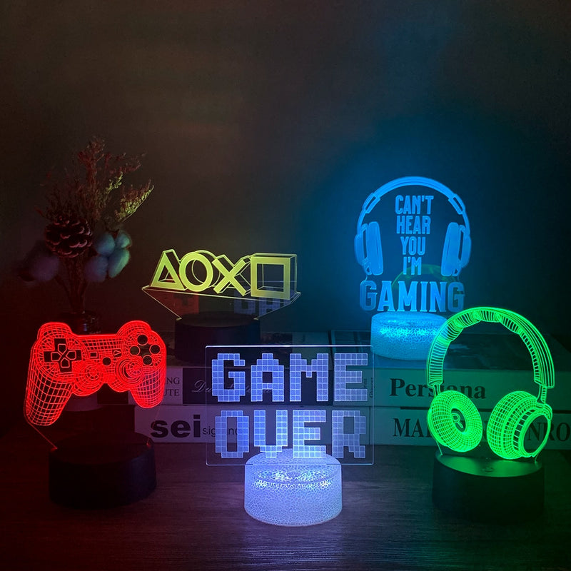 Gamer 3D LED RGB Lamp