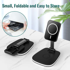 3in1 Magnetic Folding Apple Wireless Charger Dock